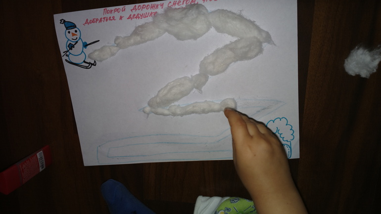 snow flakes on mittens - match the number - sequencing
