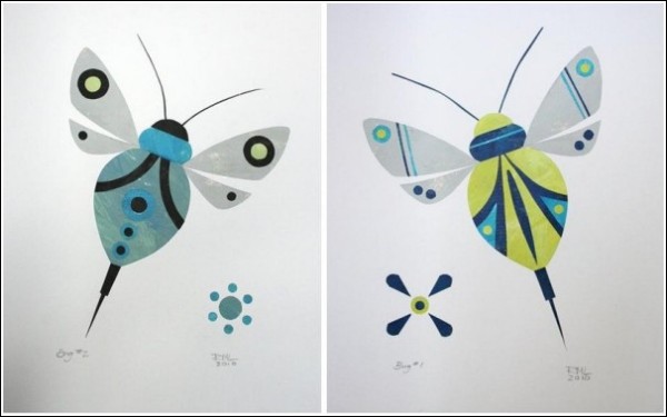 аппликация насекомые мотыльки из цветной бумаги для детей