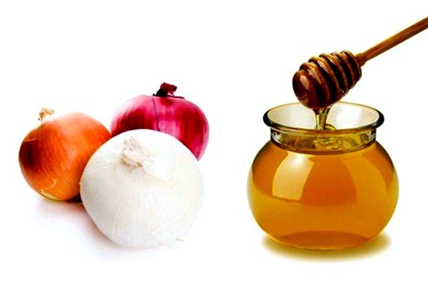 Измельченный лук и натуральный мёд помогают при кашле