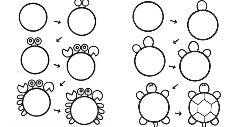 10 способов научить ребёнка рисовать животных из кругов, фото № 4