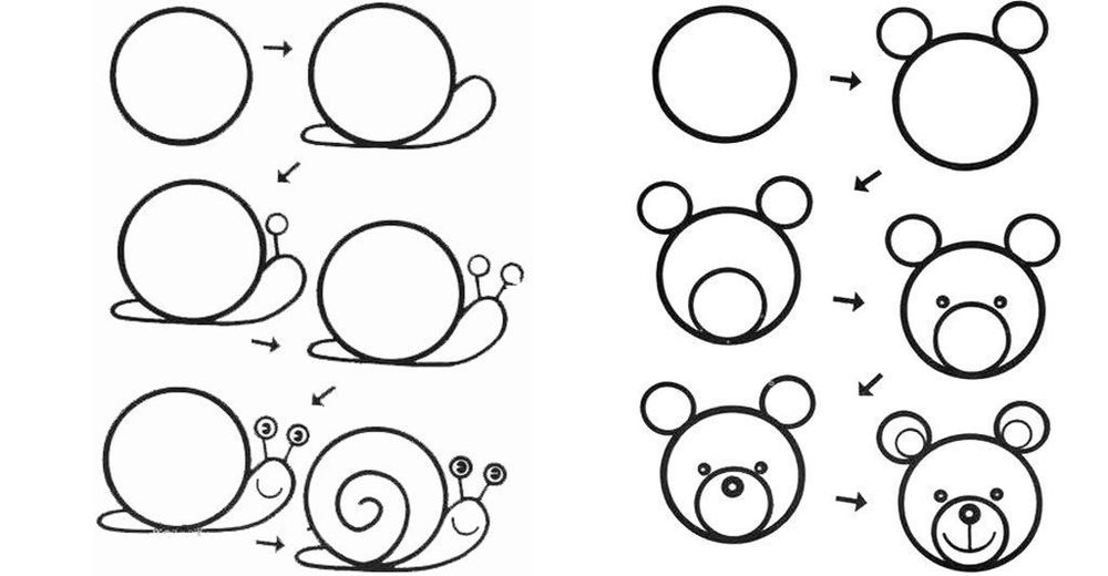 10 способов научить ребёнка рисовать животных из кругов, фото № 6