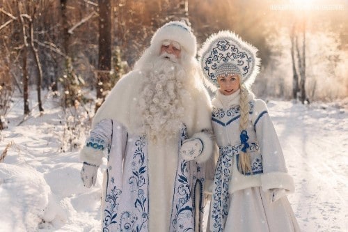 Русский Дед Мороз и Снегурочка