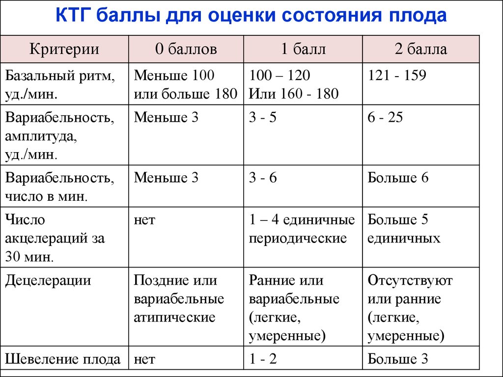 ктг 30 недель