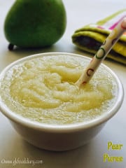 Pear Puree for Babies