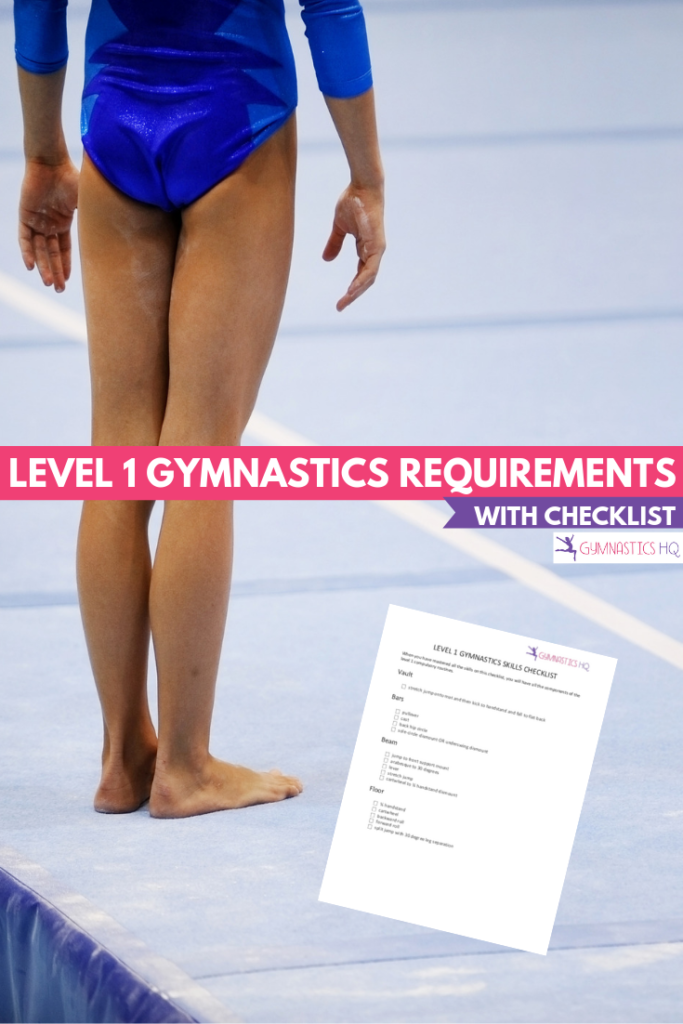 Download our Level 1 Gymnastics Requirements checklist