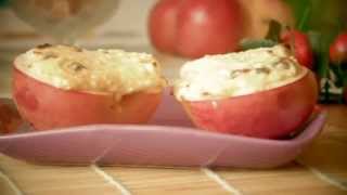 Яблоки с творогом печеные-VIKKAvideo