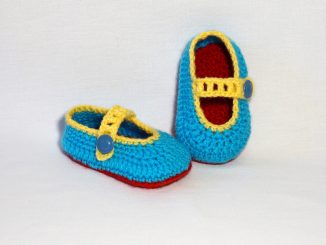 Пинетки для девочки крючком