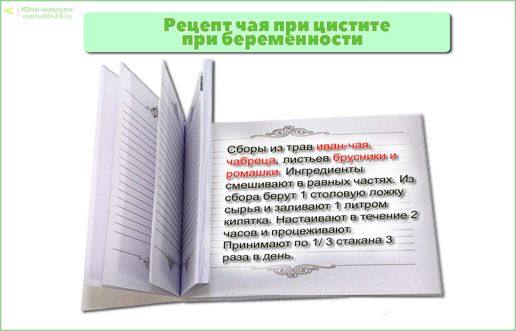 Рецепт чая при цистите при беременности