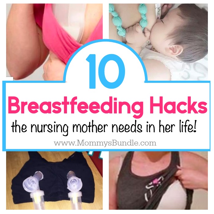 Such genius breastfeeding hacks and tips to make life easier for nursing moms! A must-read for moms who feed on demand or pump!