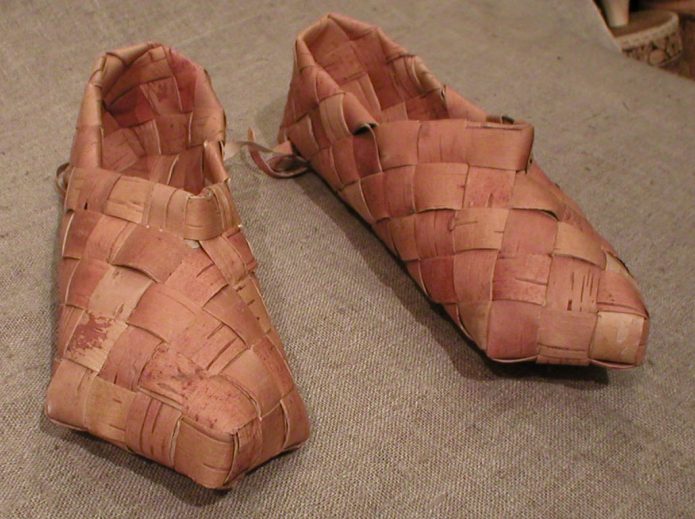 лапти из бересты
