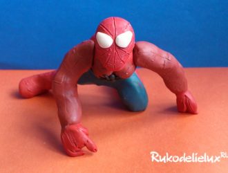 Как сделать человека-паука из пластилина