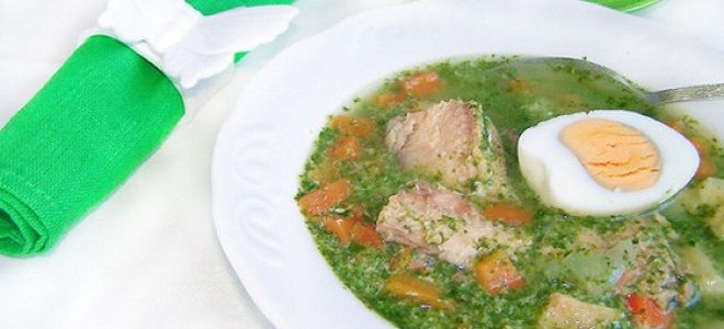 рыбный суп со шпинатом